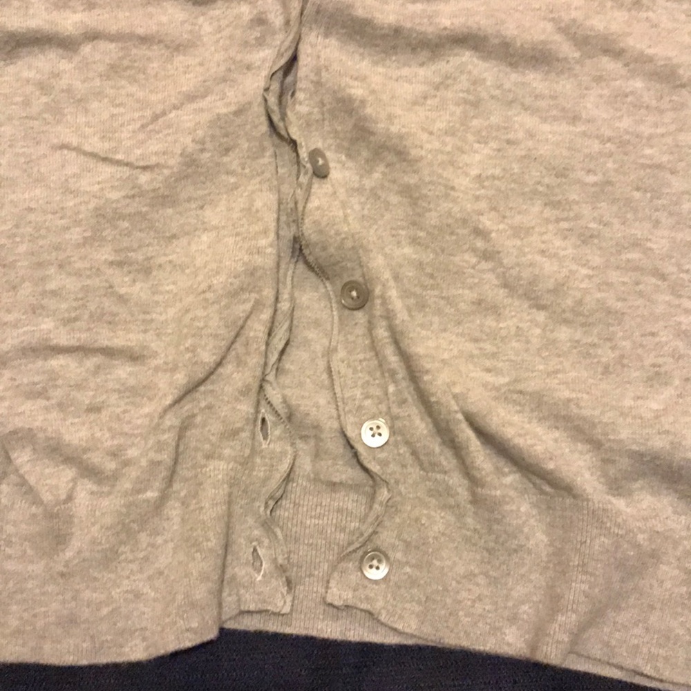 Banana Republic Short Sleeve Gray Cardigan - Picture 6 of 8